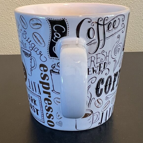 THL All Things Coffee Themed Ceramic Cafe Mug ~ Barista ~ Coffeehouse - Picture 9 of 11